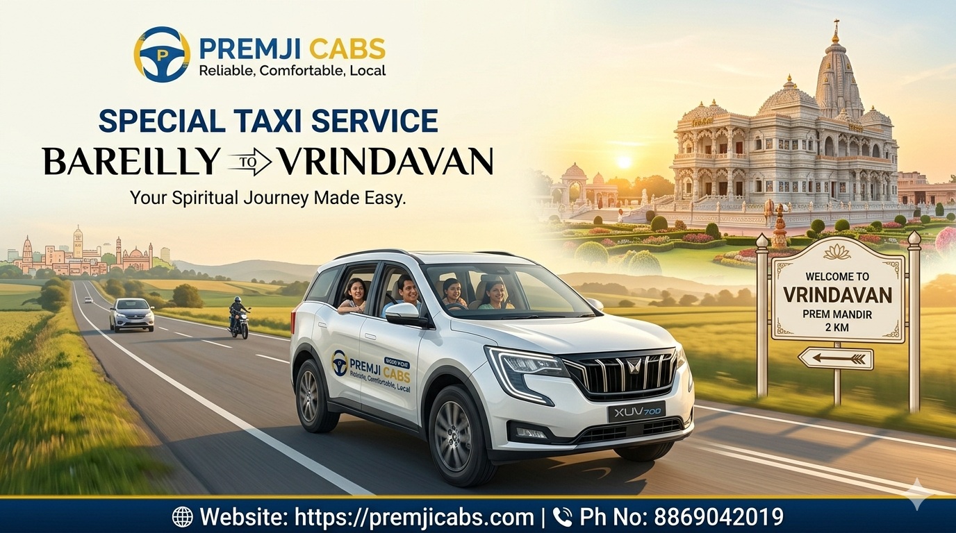 bareilly-to-vrindavan-taxi-premji-cabs-1