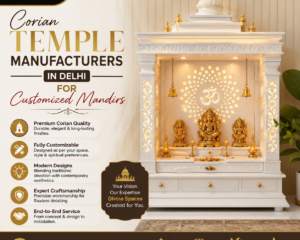 Corian-Temple-Manufacturers-in-Delhi-for-Customized-Mandirs