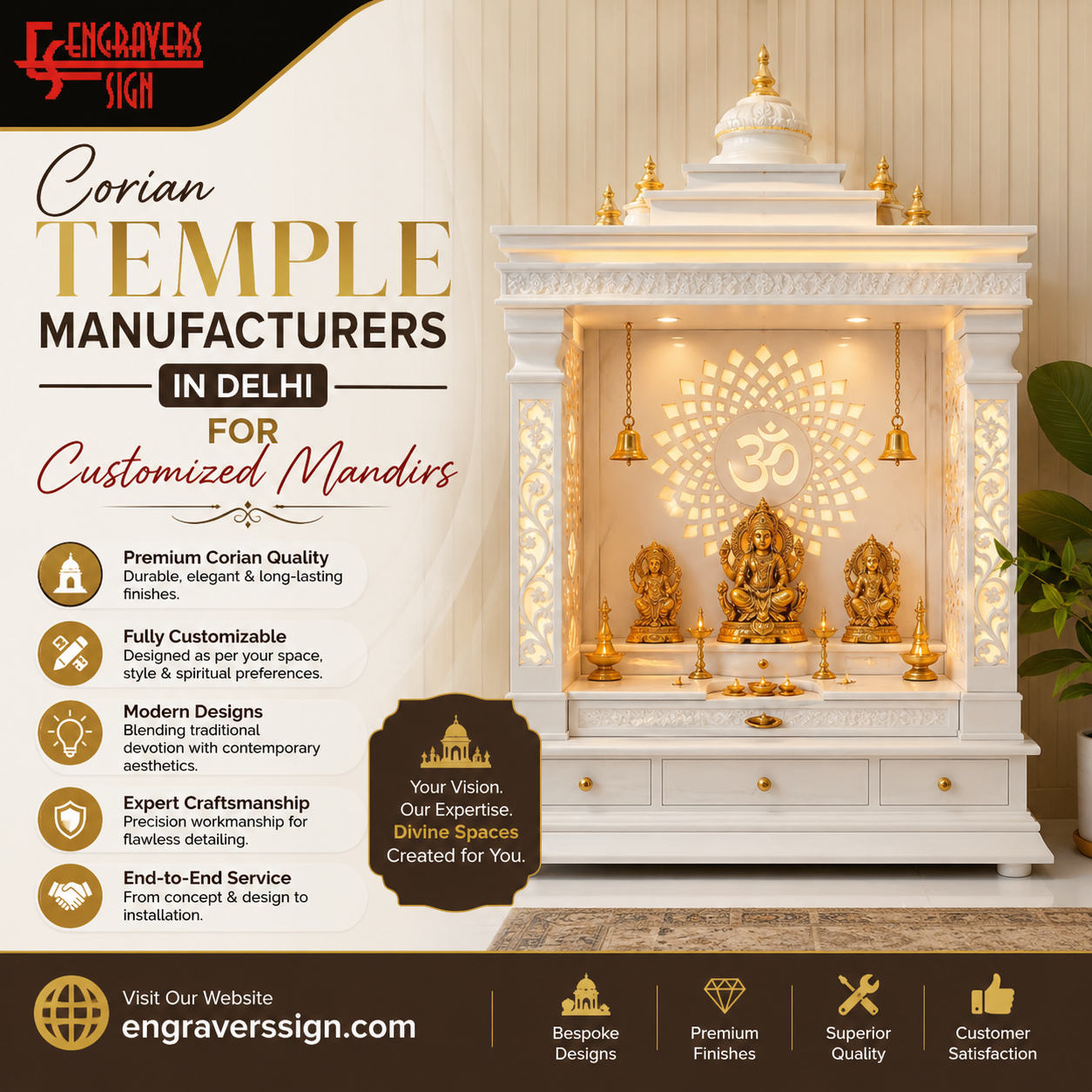 Corian-Temple-Manufacturers-in-Delhi-for-Customized-Mandirs