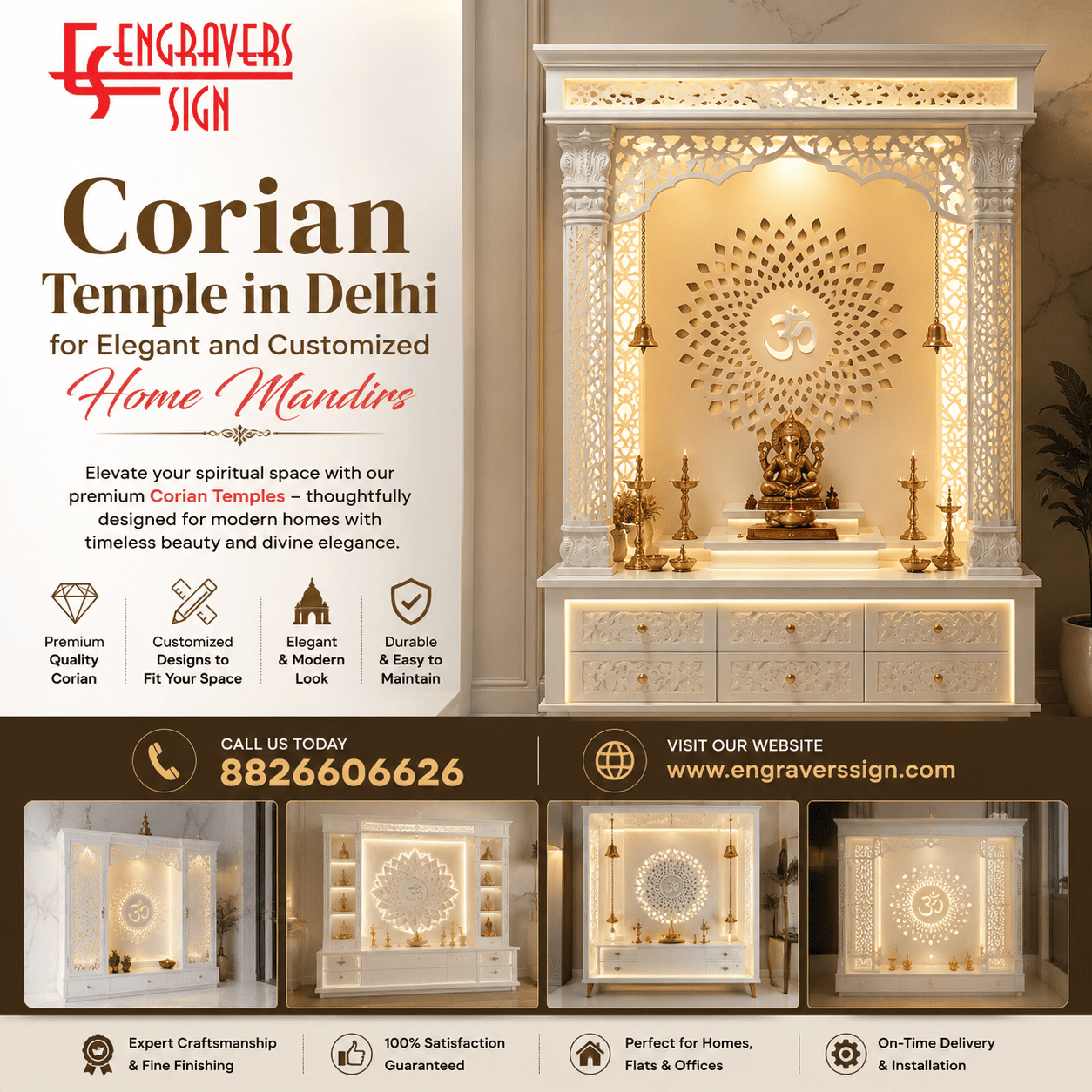 Corian-Temple-in-Delhi-for-Elegant-and-Customized-Home-Mandirs-1